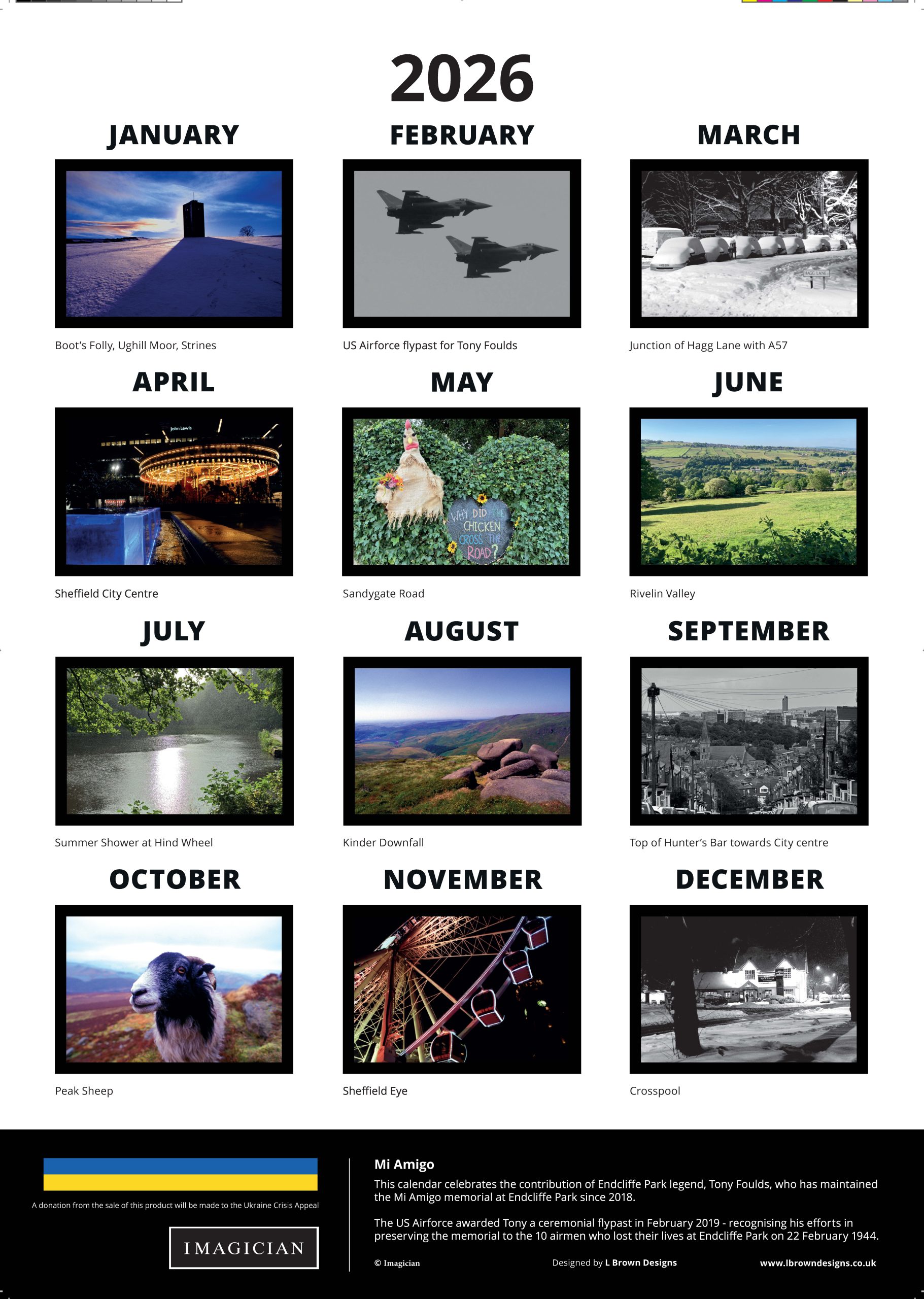 4 Mi Amigo Endcliffe Park Cafe 2026 calendar A3 - Image 2