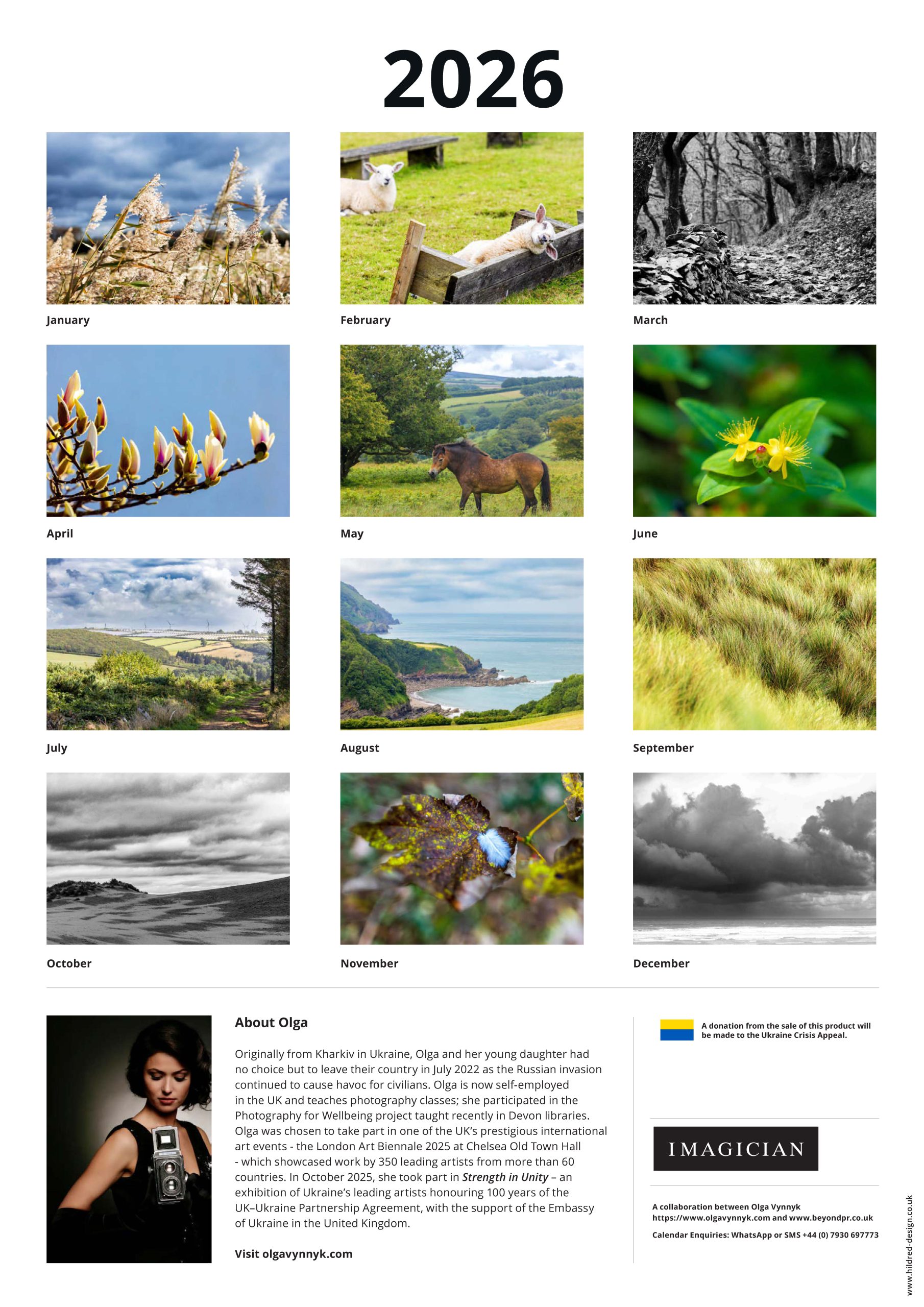 2 Olga Vynnyk (UA) 2026 calendar A3 - Image 3