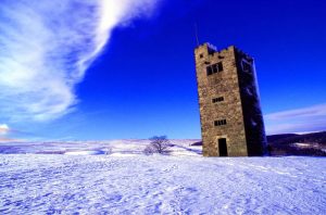 Giclée print Boot's Folly, Ughill Moor, Strines (8x12 print in 12x16 mount)