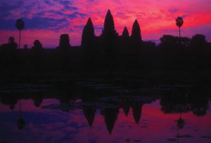 Giclée print Angkor Wat sunrise (8x12 print in 12x16 mount)